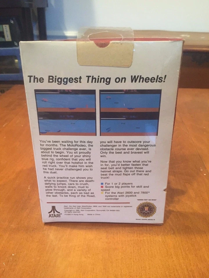 Motorodeo Atari 2600 & 7800 Video Game 1990 NIB New in Package New in Box NIB - Image 2 of 3