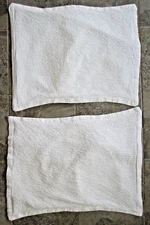 Set 2 Threshold White Standard Size Pillow Sham Waffle Weave White Woven Stitch