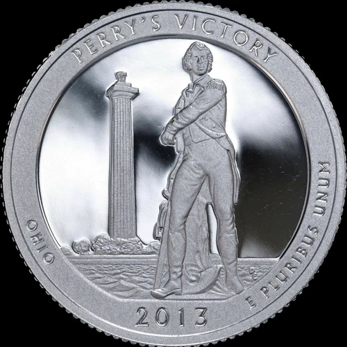 2013 S Ohio Quarter ATB Perry's Victory Clad PROOF Deep Cameo US Mint Coin
