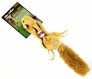 stuffed squirrel dog toy