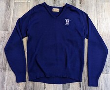 Vtg NORTHWESTERN Basketball Sweater L Large NUBE Antigua of Scottsdale USA MADE