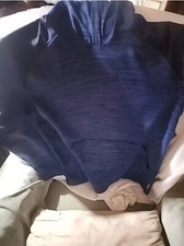 Reebok Speedwick Youth Boys 14/15 Large Blue Pullover Hoodie