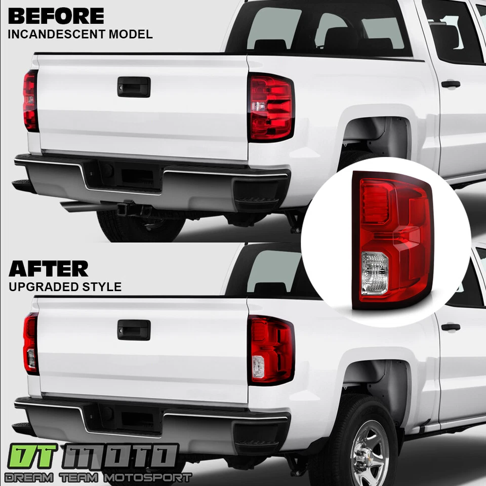 Luces traseras LED lámparas para Chevy Silverado 1500 2014-2018 [actualización incandescente] Foto 3 de 4