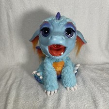 FurReal Friends Torch My Blazin' Dragon Pet Toy Blue Interactive Toy - WORKS