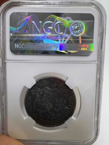 1877 50c XF Details Half Dollar NGC Damaged Bent Seated Liberty 50 cents