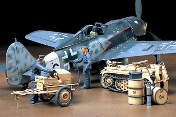 Tamiya Deutsch Kettkrad Mit StarthilfegeräT Modellbausatz 1:48 - 300032533-image