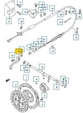 SUZUKI SAMURAI SJ419D SJ419TD BRACCIO RILASCIO FRIZIONE OEM 2326684CB0