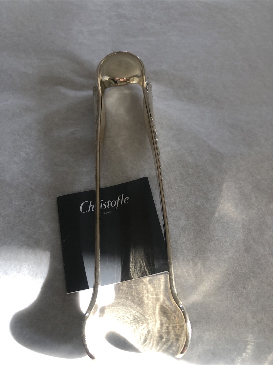 Pince à Sucre Christofle Marly - Métal Argenté - 16 Cm - Fabriquée En France