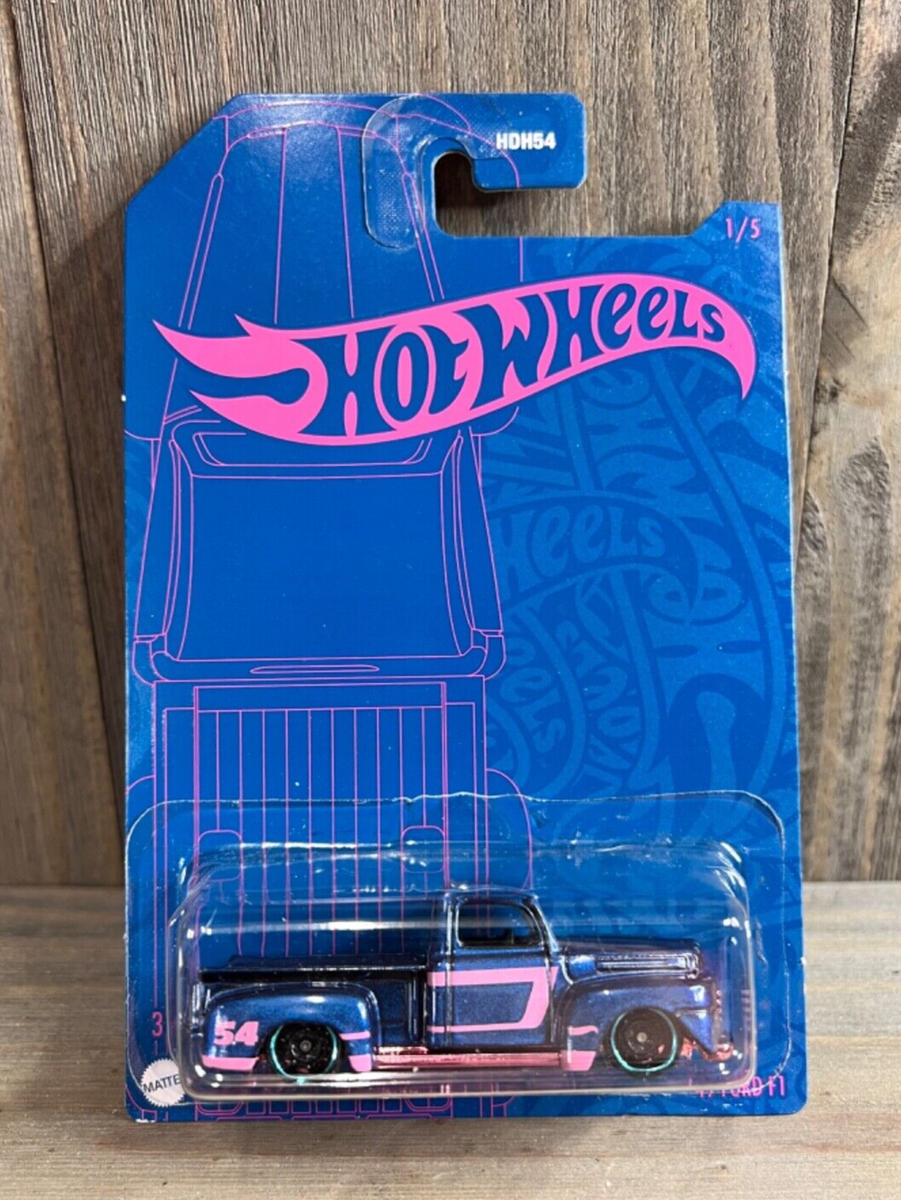 Hot Wheels 49 FORD F1 Anniversary Blue Pink 1949 Ford F1 Pick Up