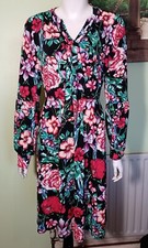 NEW V Very YO63 LU7EL Women's Plus Size Floral Dress, Multi UK 20