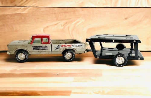 Vintage Nylint Race Team Pick Up Truck And Trailer - Picture 2 of 14