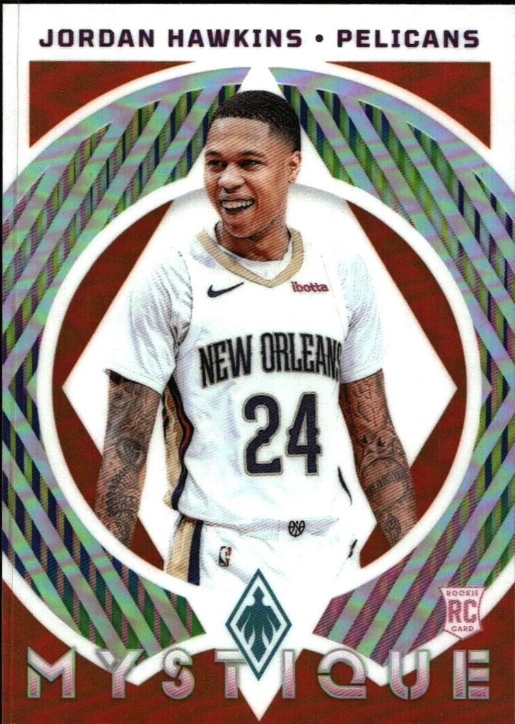 2023-24 Panini Phoenix Jordan Hawkins #1 Mystique Orange #/49 Pelicans