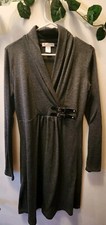 Luscious Los Angeles V-Neck Knit Sweater Dress Size L