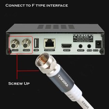 TV Antenna Cable F Type Male to F Type Male Flylead Aerial Cord Coax Lead — image 5