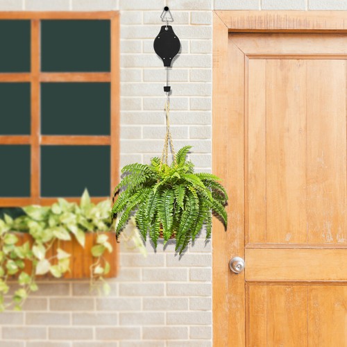 1/2/4 PCS Retractable Pulley Hook Hanging Pull Down Hanger Garden Flower Plant - Picture 9 of 18