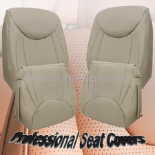 Driver & Passenger Leather Seat Cover Tan For 2001 to 2006 Lexus LS430