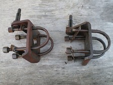 FIAT 1100 D H SUPPORTI BALESTRA POSTERIORE SUPPORTS CROSSBOW AMMORTIZZATORI 1200