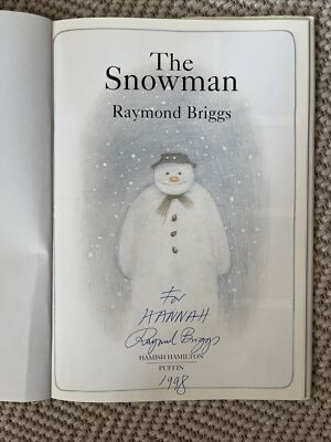 Signed Special Addition Copy Of The Snowman by Raymond Briggs - Hardcover (1998)