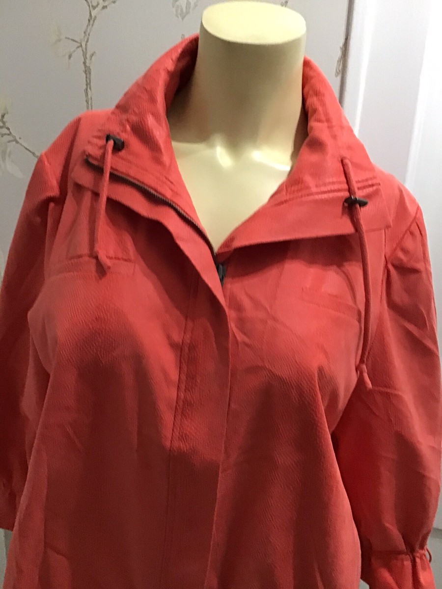 CHICOS ZIP CLOSURE JACKET 3/4 SLEEVE ORANGE COLOR- 2/ L | eBay
