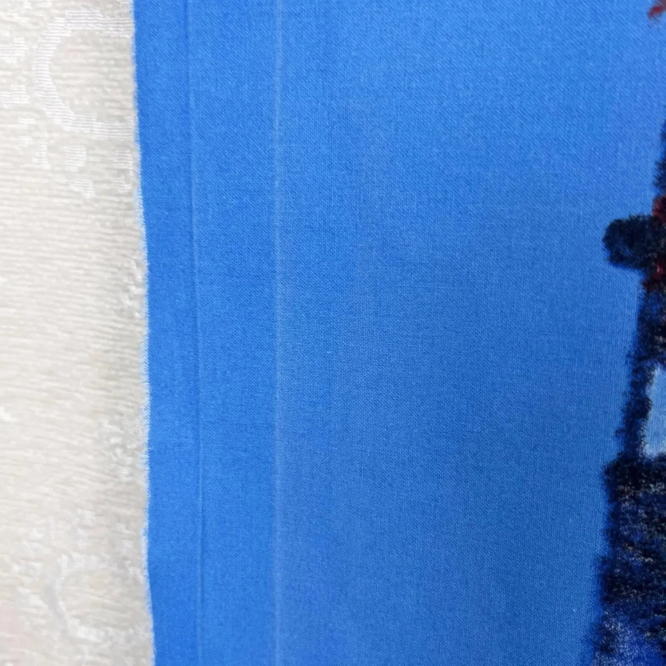 Marimekko Villasukka large multicolor line art print cotton fabric Scandinavia - Image 4 of 4