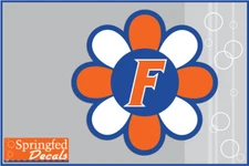 Florida Gators BLOCK F FLOWER #1 Vinyl Decal UF Baseball Sticker for Anything