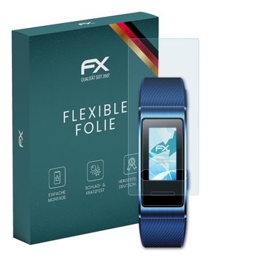 atFoliX 3x Folie für Huawei Band 3 Pro Schutzfolie klar&flexibel