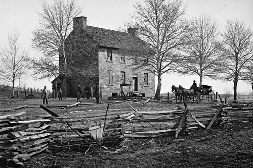 New 5x7 Civil War Photo: Matthews Stone House on Bull Run - Manassas Battlefield