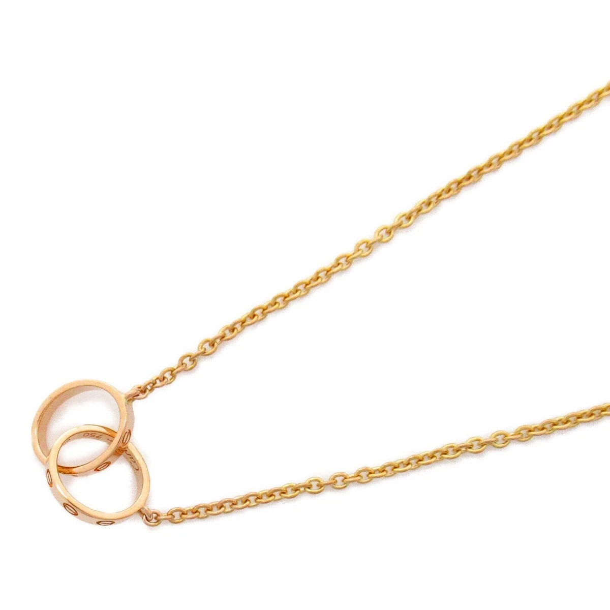 CARTIER Baby Love Necklace pendant 18KPRG Pink Rose Gold Used women