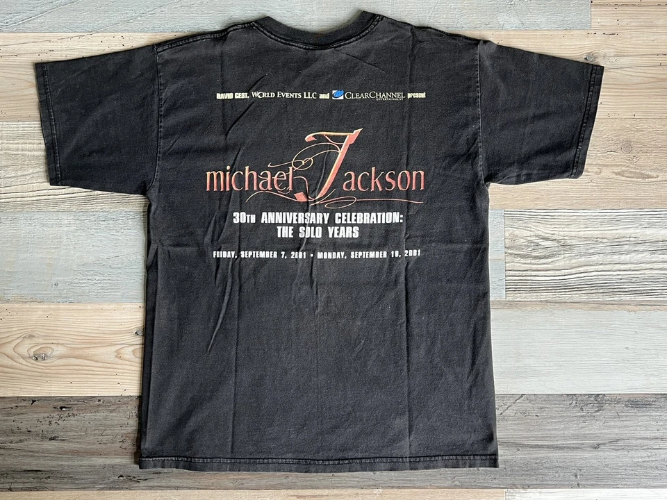 Camiseta De Colección Michael Jackson Grande Madison Square Garden Concierto Camiseta 2001 Foto 2 de 4