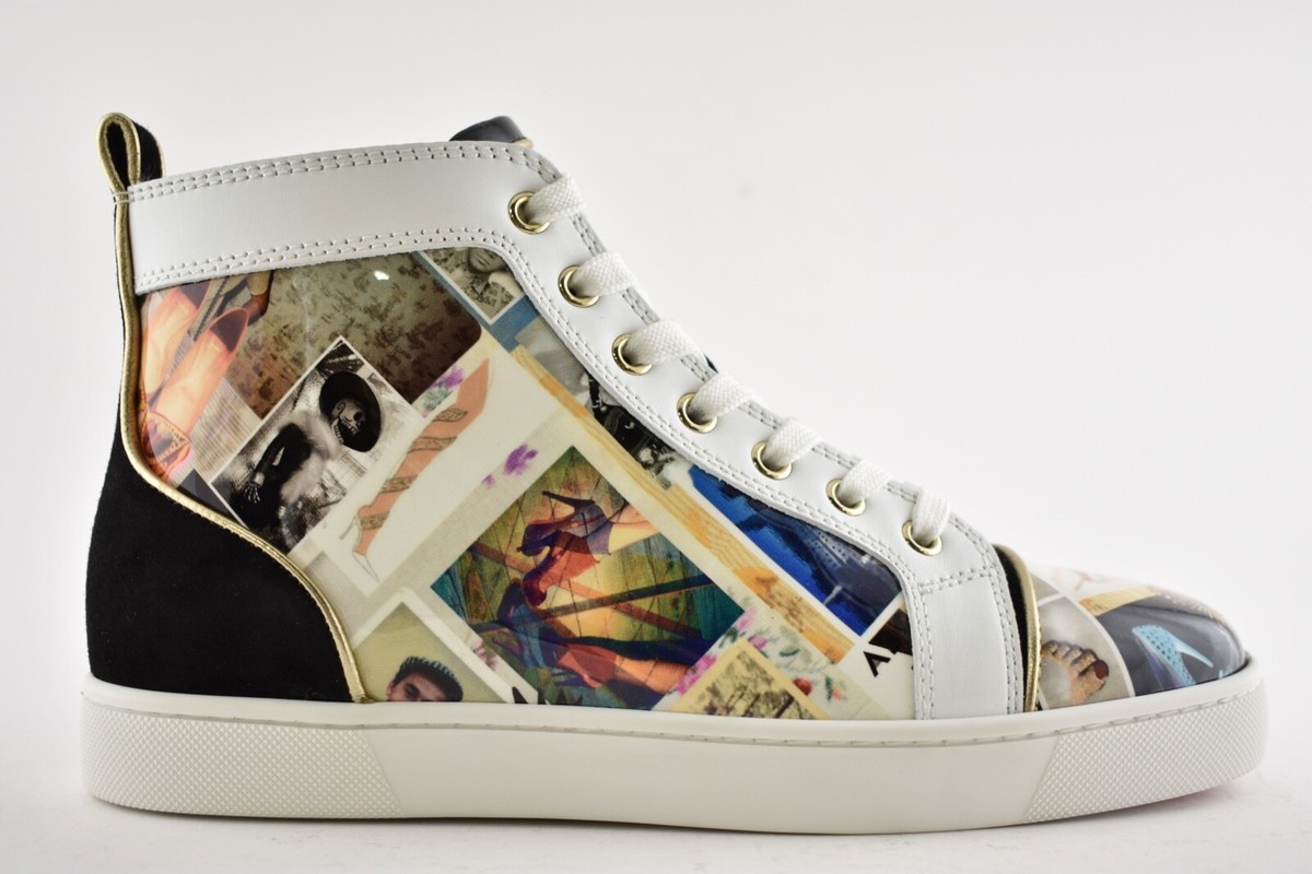 Christian Louboutin Mens Louis Orlato Flat Patent Collage