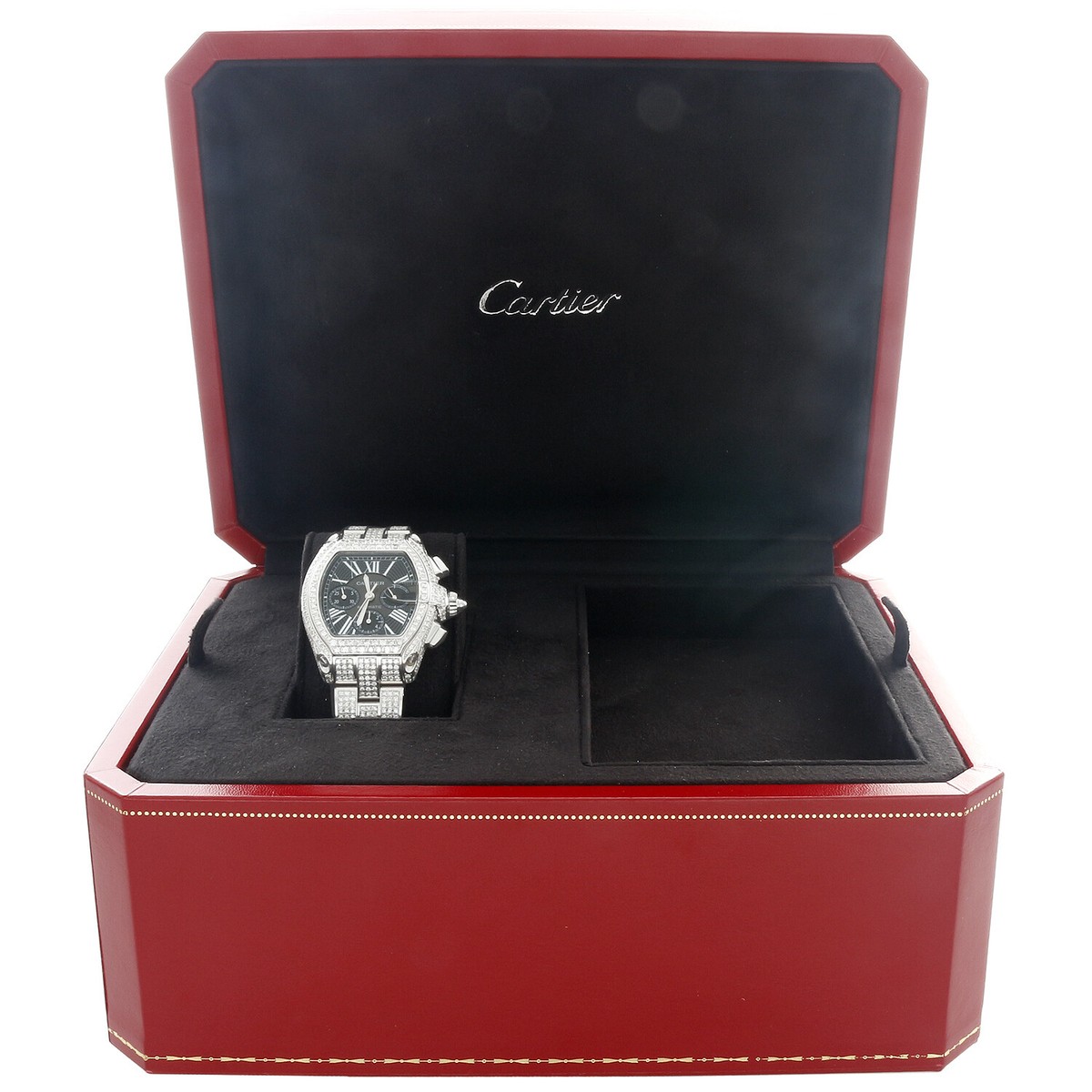 Cartier 時計ボックス DVD付き Cartier Calibre De Cartier - Silver Roman Numeral Dial