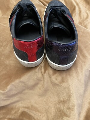 Gucci MEN'S ACE GG SUPREME SNEAKER Style ‎429445 96G50 1130 US 10
