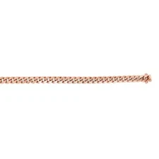 JewelStop 14k Rose Gold 1.3mm Diamond Cut Cable Chain Necklace w/ Lobster Clasp