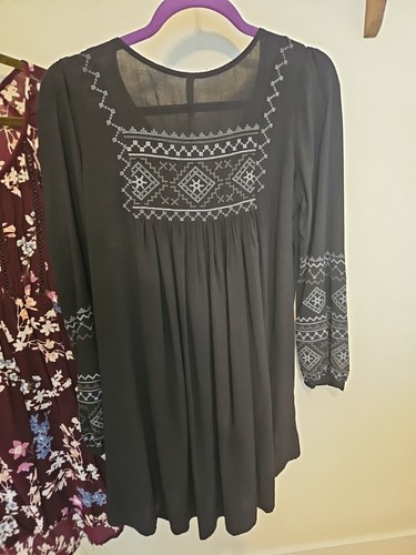 LOT OF 6 SM MED Mini Dress 3/4 And Long Sleeve Patrons Of Peace Express, World - Picture 12 of 24