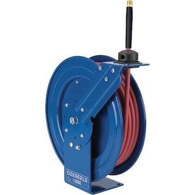 Coxreels P-Lp-350-Rh-Bxb Spring Return Hose Reel, 3/8 In Hose Diameter, 50 Ft