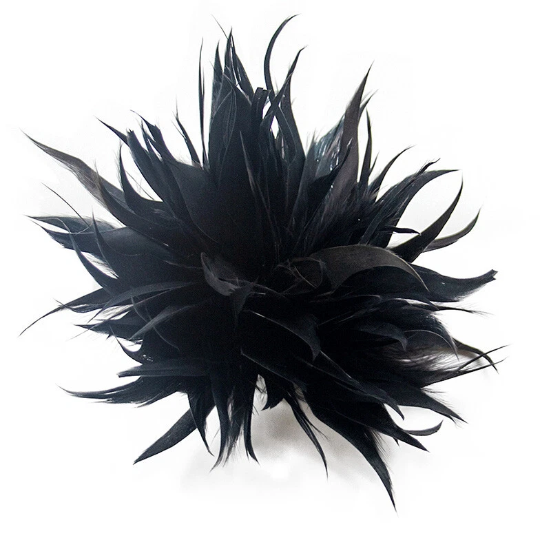 Broche con cuello de flores para mujer broche tela pluma ramillete solapa prendedores broches hechos a mano Foto 4 de 4