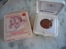 Médaille Bronze Vatican 2014 - Canonisation des Papes -- neuf