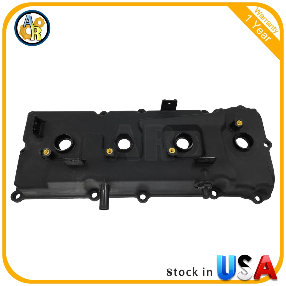 Par de cubiertas de válvula de motor + junta para 07-16 Nissan Armada Titan Pathfinder Foto 2 de 4