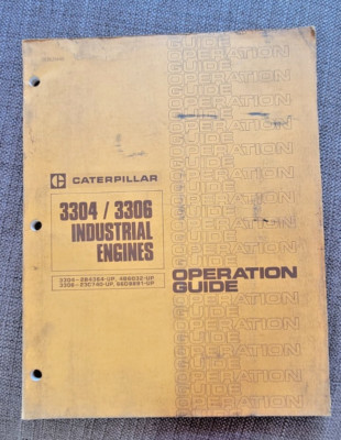 Caterpillar 3304/3306 Industrial Engines Operation Guide 1977