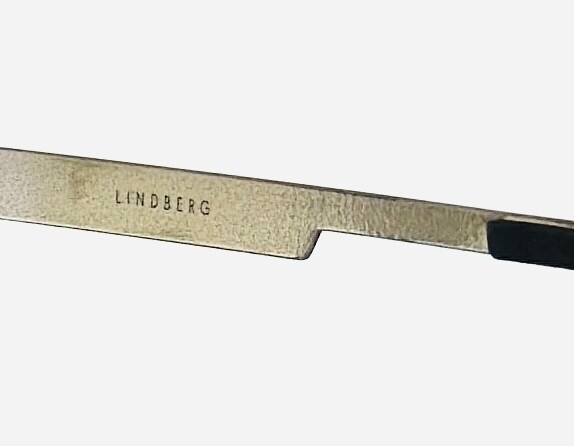 LINDBERG STRIP 9843 20/10240 P10 Black Browline Eyeglasses 49-21-135 B:43