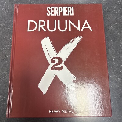 DRUUNA X 2 SERPIERI HARDCOVER PAOLO SERPIERI HEAVY METAL 1998 Very