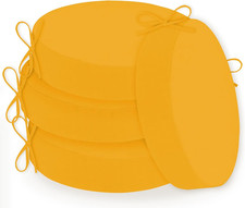 Outdoor Bistro Chair Cushions Set of 4, 3-Layer Waterproof round Outdoor Seat Cu