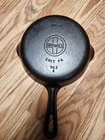 GRISWOLD #4 Cast Iron Skillet 702 A ERIE PA small block Grooved Handle