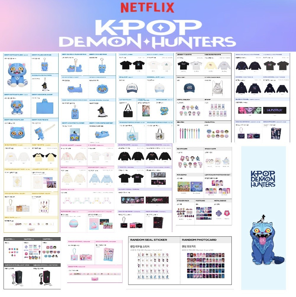 KPOP Demon Hunters Official POP-UP SEOUL Official Merch MD +