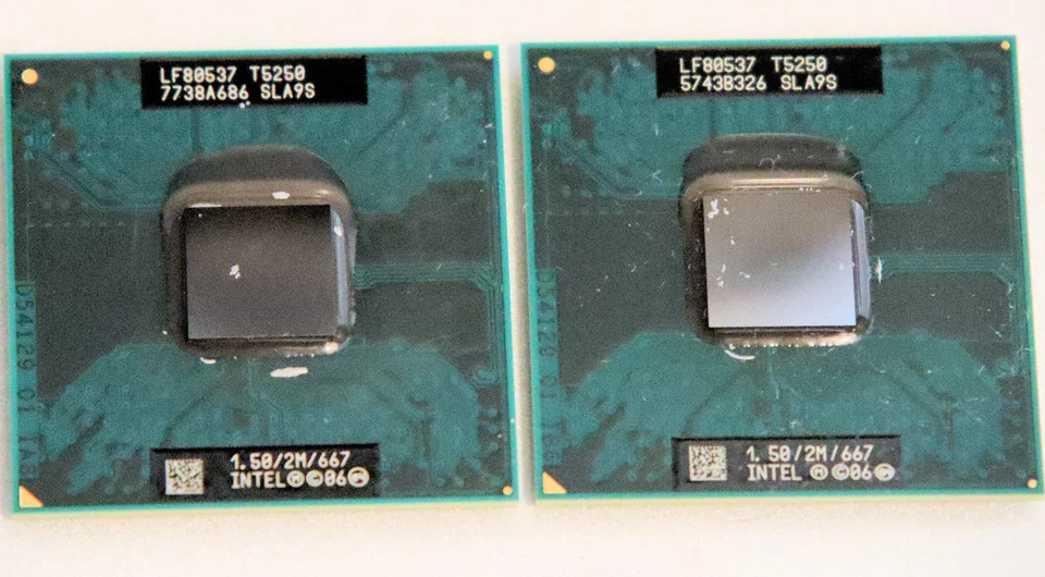 CPU Intel Core 2 Duo T5250 (2x) y 1 gig de RAM (2x 512mb) - Tiradores usados Foto 4 de 4