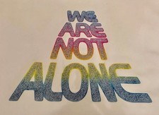 Vintage We Are Not Alone Close Encounters Of The Third Kind Iron On Transfer NOS