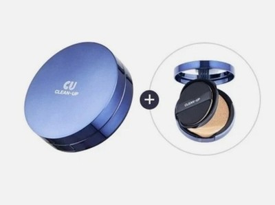 CUSKIN CU CLEAN-UP Skinfit Cushion Pact 15g + Refill 15g SET LSF50+ PA+++