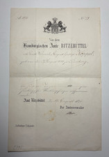 Amt Ritzebüttel Urkunde Staatsangehörigkeit Hamburg 1876, Charles Anthony Werner