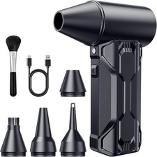 Electric Air Duster with Brushless Motor, 3-Speed Settings, Fast Charging