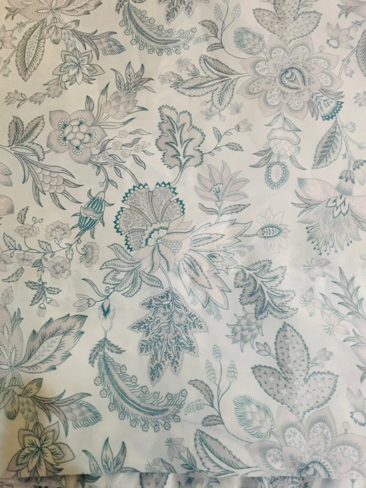 SÁBANA PLANA KING ALGODÓN FLORAL PAISLEY AZUL GRAN PATRICIO Foto 2 de 4